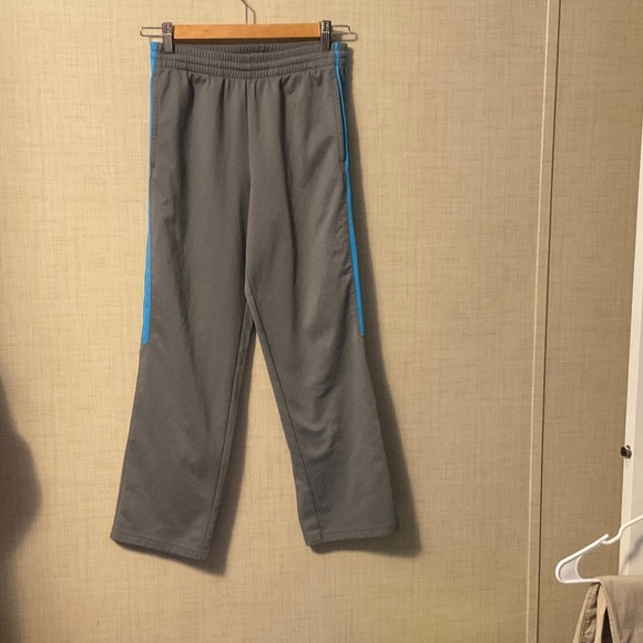 Tek Gear Kids Gray Joggers with Blue Trim - Picture 1 of 3